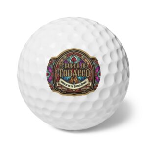 Unique Church of Tobacco Golf Balls - 6-Pack